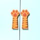 Handcrafted Acacia Wood Tiger Paw Handle Pair
